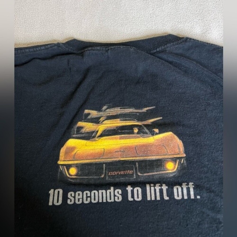 Vintage Corvette 10 seconds to lift off   Shirt Anvil Size 2xl
